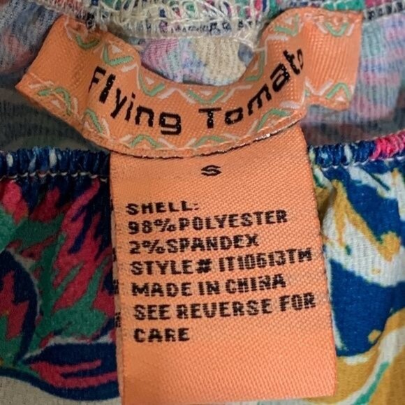 Flying Tomato Small Off Shoulder Boho Floral Peasant Blouse Summer Festival Top - Picture 3 of 11